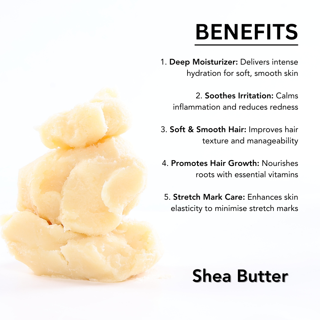 Glambella African Shea Butter, Raw & Unrefined Moisturizer for( Face, Hair & Body ) – 150gms