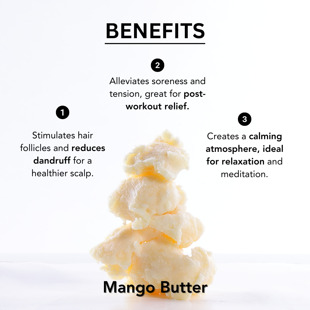 Glambella Indian Mango Butter, Raw & Unrefined Moisturizer for ( Hair )- 100gms