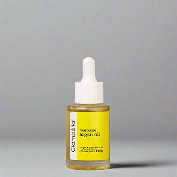 Glambella Moroccan Argan Oil, For Hair Growth, Healthy Hair, Skin Moisturizing, Stretch Marks, Nails & Lips, Non-Sticky, Non-Greasy & Lightweight- 30ml