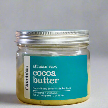 Glambella African Cocoa Butter, Raw & Unrefined Moisturizer for Stretch Marks ( Face, Body ) – 100gms