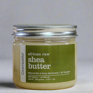 Glambella African Shea Butter, Raw & Unrefined Moisturizer for( Face, Hair & Body ) – 150gms
