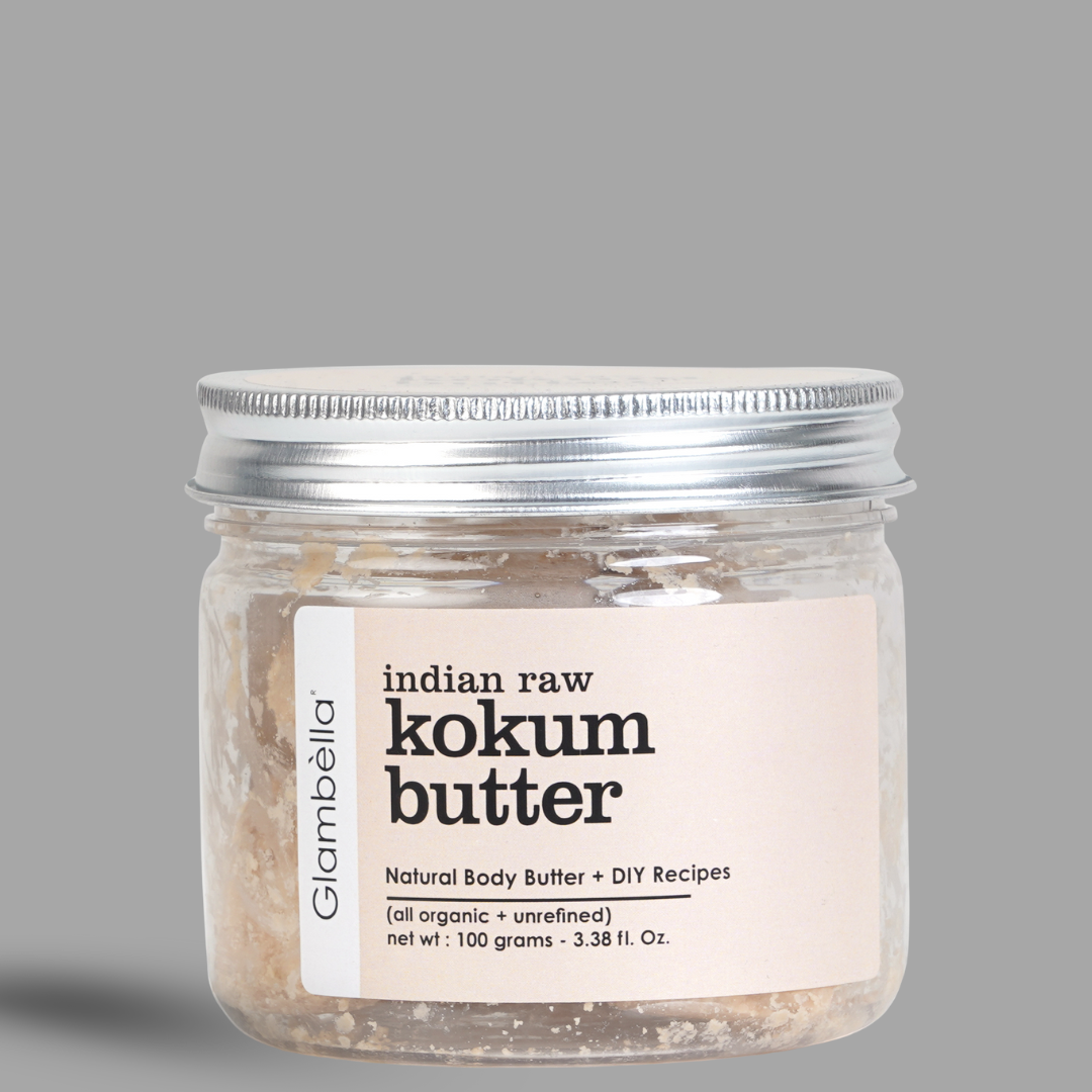 Glambella Raw & Unrefined Kokum Butter (100g) – Pure Nourishment for Skin & Hair